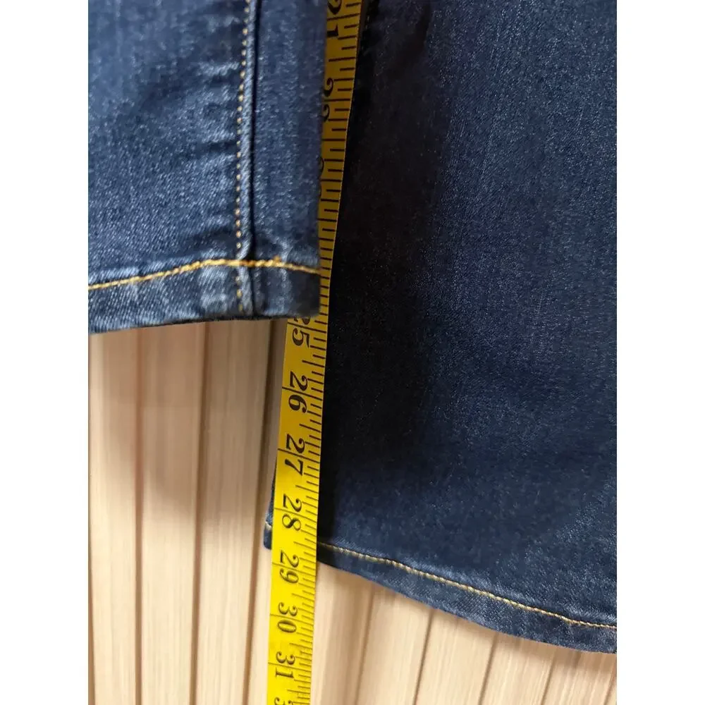 Lucky Brand 410 Athletic Straight Jeans Dark Wash 30x30 Mid Rise Stretch